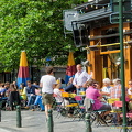 Outdoor cafés in Place Saint-Géry 